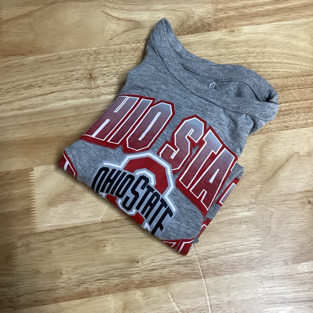 Youth GEN2 Ohio State Buckeyes Short Sleeved‎ Tee Gray Small (8)